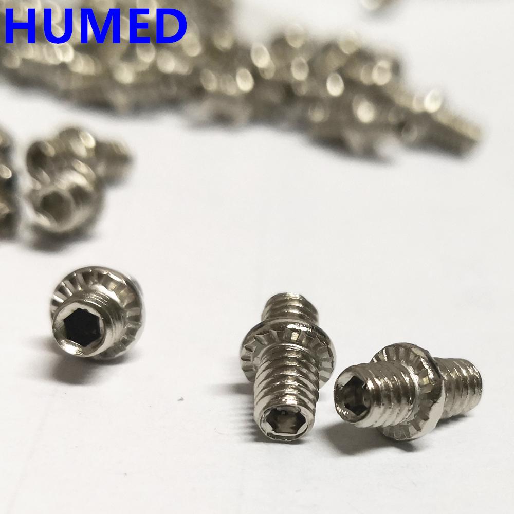 2025New Bicycle Pedal Anti-Skid Bolt M4 Steel Pin Nail MTB Road Bike Hexagona Pedal Pin Screws 6