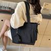 Simple Student Tote Bag Large Capacity Single-shoulder Bag Stylish Shopping Handbag  Student Class