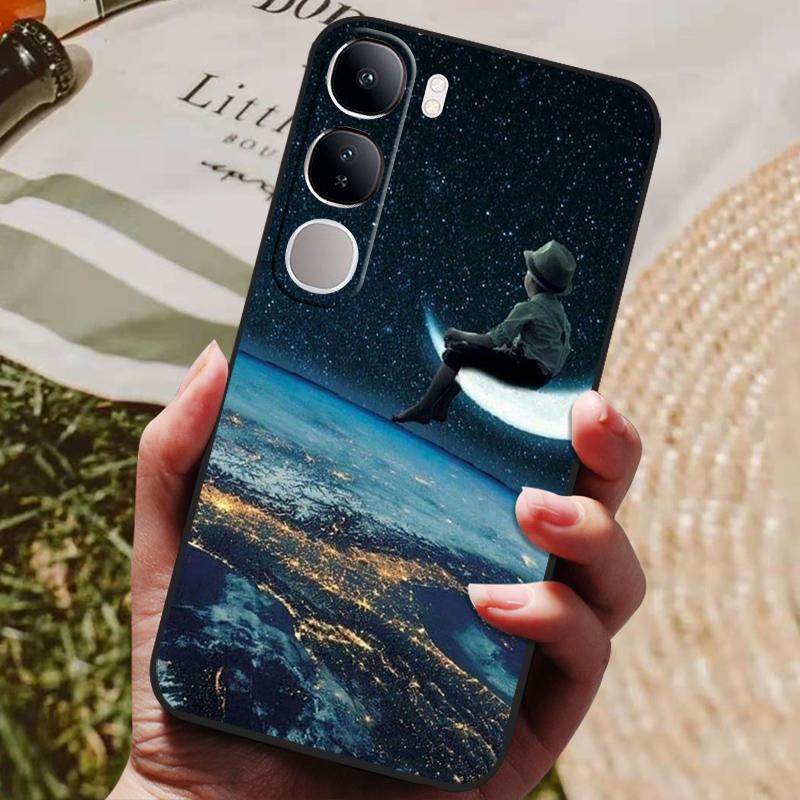 For Vivo V40 Lite 4G 5G V40Lite (IDN) V40E V 40 SE Case Luxury Painted Phone Silicon Back Cover For Vivo Y200 Y300 Cases Shell