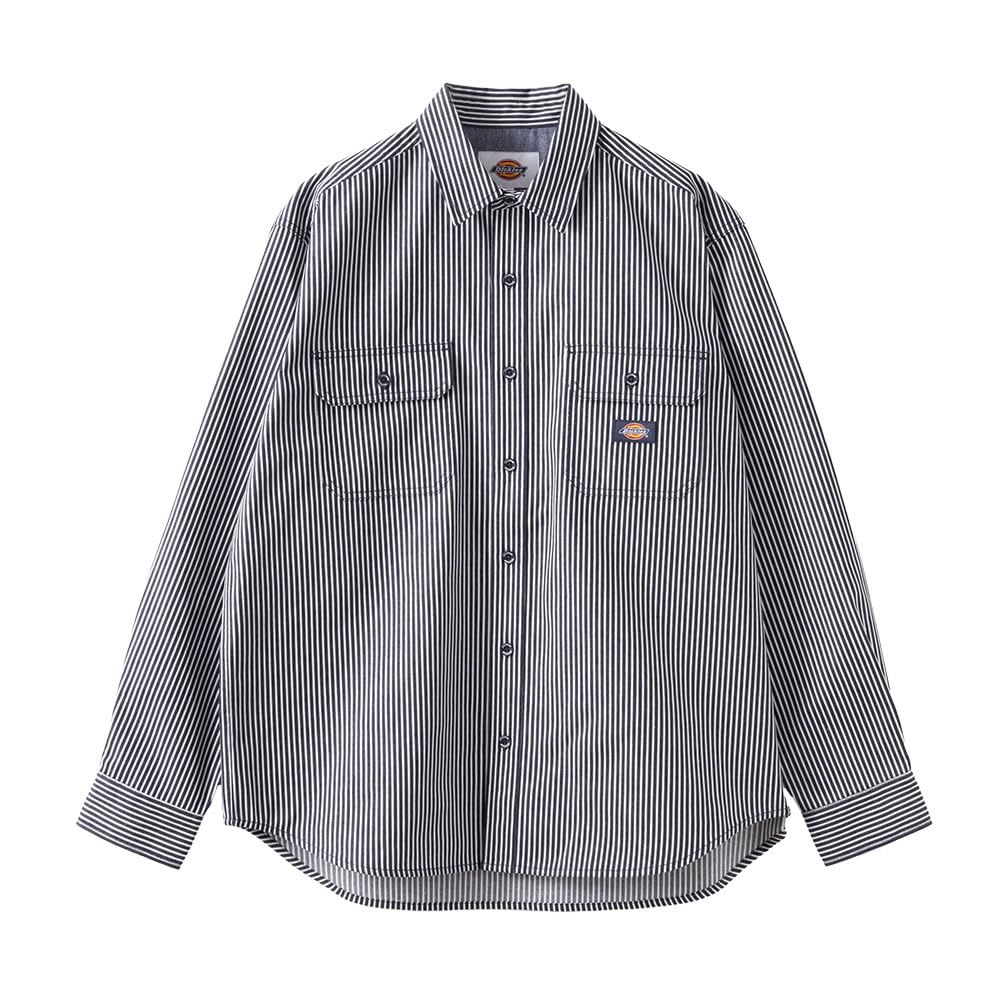 

Dickies Большой размер Длинный рукав Повседневная рубашка Топ Мужская темно-синяя