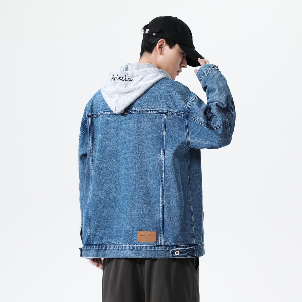 Luo Fanshi Spring Japanese Loose Casual Jacket Retro Washed Denim Jacket Versatile
