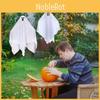 Fantasma branco decorativo e divertido para pendurar, perfeito para uma casa assombrada no Halloween.