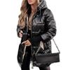 2025 European Women's Mid-Length Hooded Winter Cotton Coat