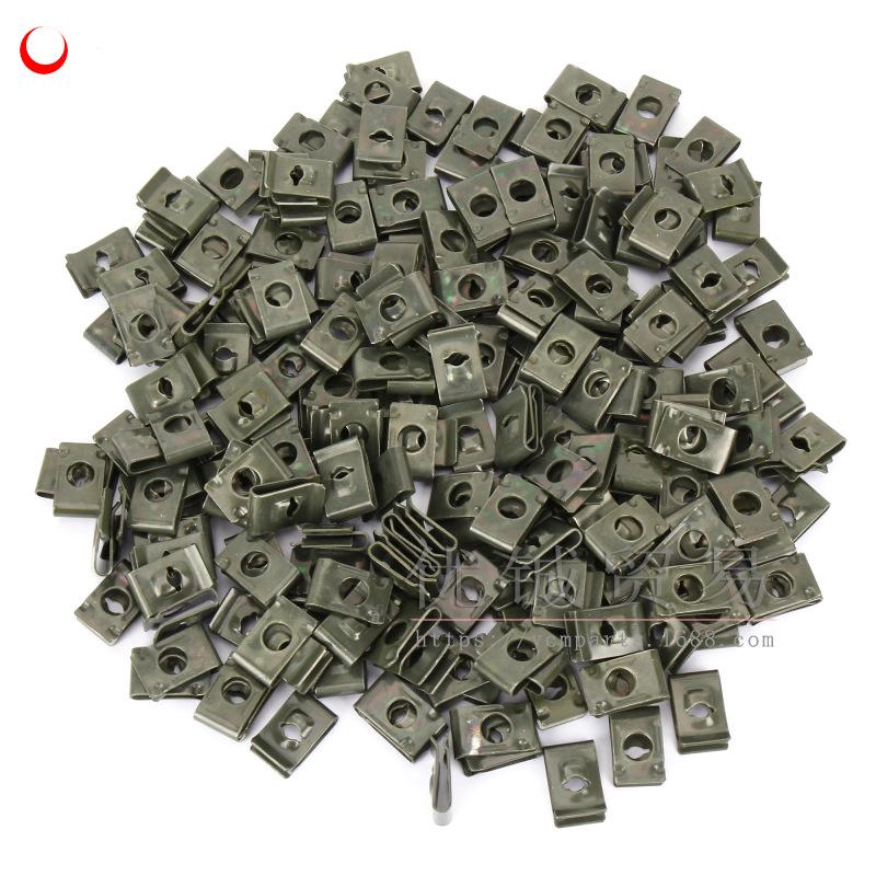 Green Plated Rust-Proof Self-tapping Screw Clip for Motorcycles & EVs