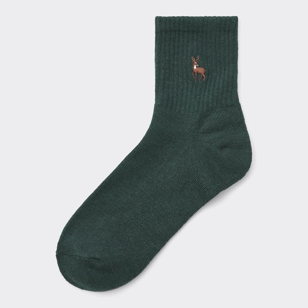 GU by Uniqlo Stil Beheizte Knöchelsocken Bestickt
