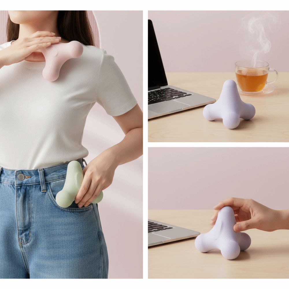 Lactate Exercise Four Corner Fascia Ball Meridian Fitness Massage Ball Plantar Ball  Hand Massage