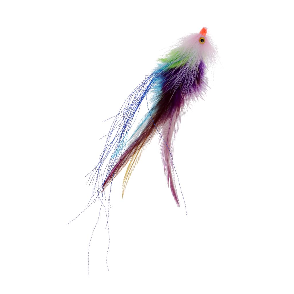 Fly Fishing Saltwater Flie Streamer Steelhead Salmon Striper Pike Trout Simulation Flies Lure for Freshwater Lake River