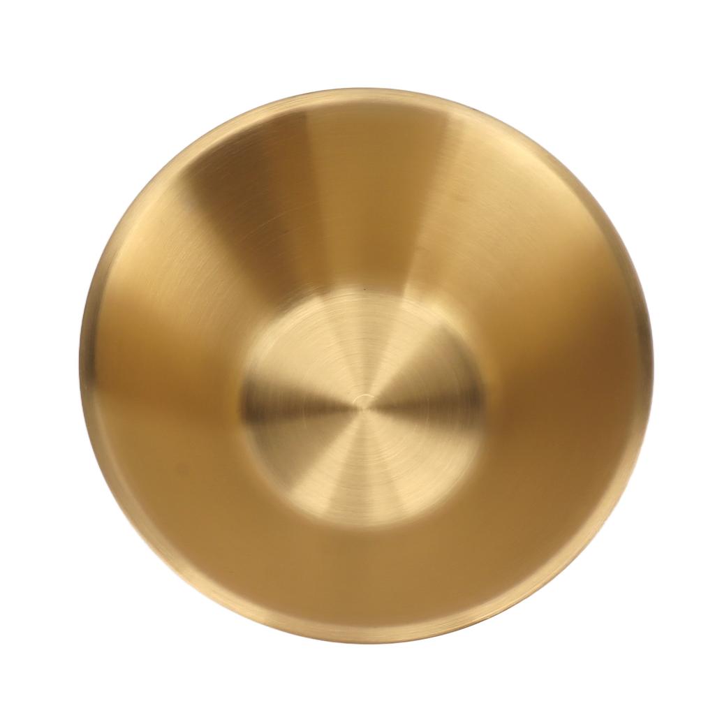 304 Stainless Steel Salad Bowl Double Layer Metal Round Bowl Stylish Salad Mixing Bowls for Snacks