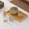 6 PCS Ceramic Matcha Bowl Set Tea Scoop Traditional Matcha Set  for Tea Lovers Gifts