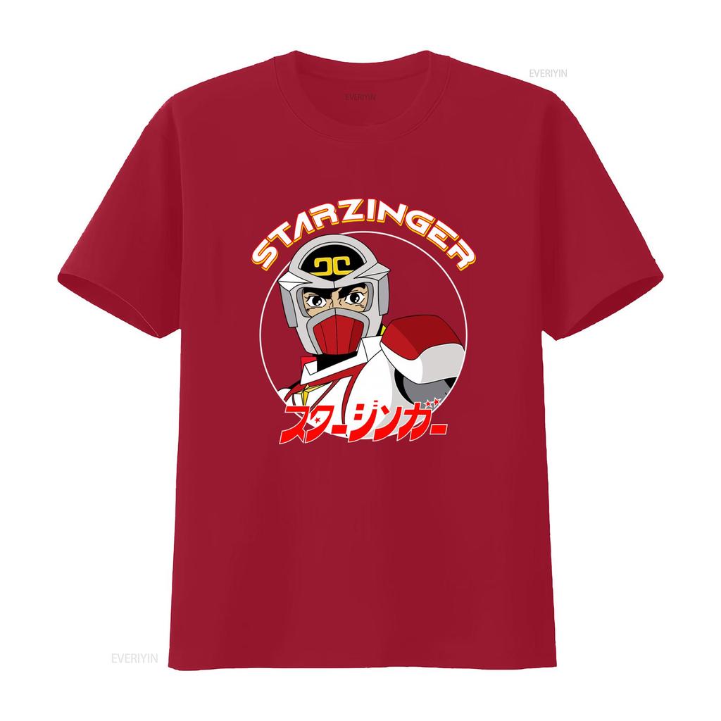 Starzinger Retro Japanese Sci Fi Space Opera Animated T Shirt for Unique Design vintage Washed Soft Stretched Unisex streetwear