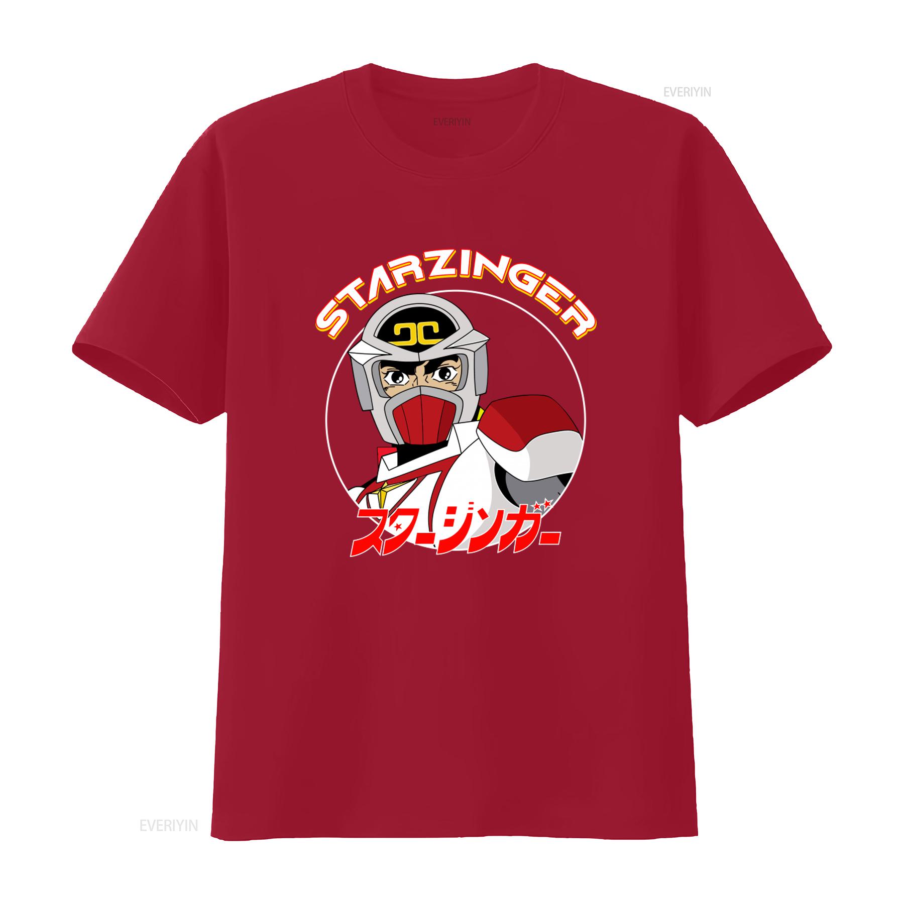

Starzinger Retro Japanese Sci Fi Space Opera Animated T Shirt for Unique Design vintage Washed Soft Stretched Unisex streetwear S