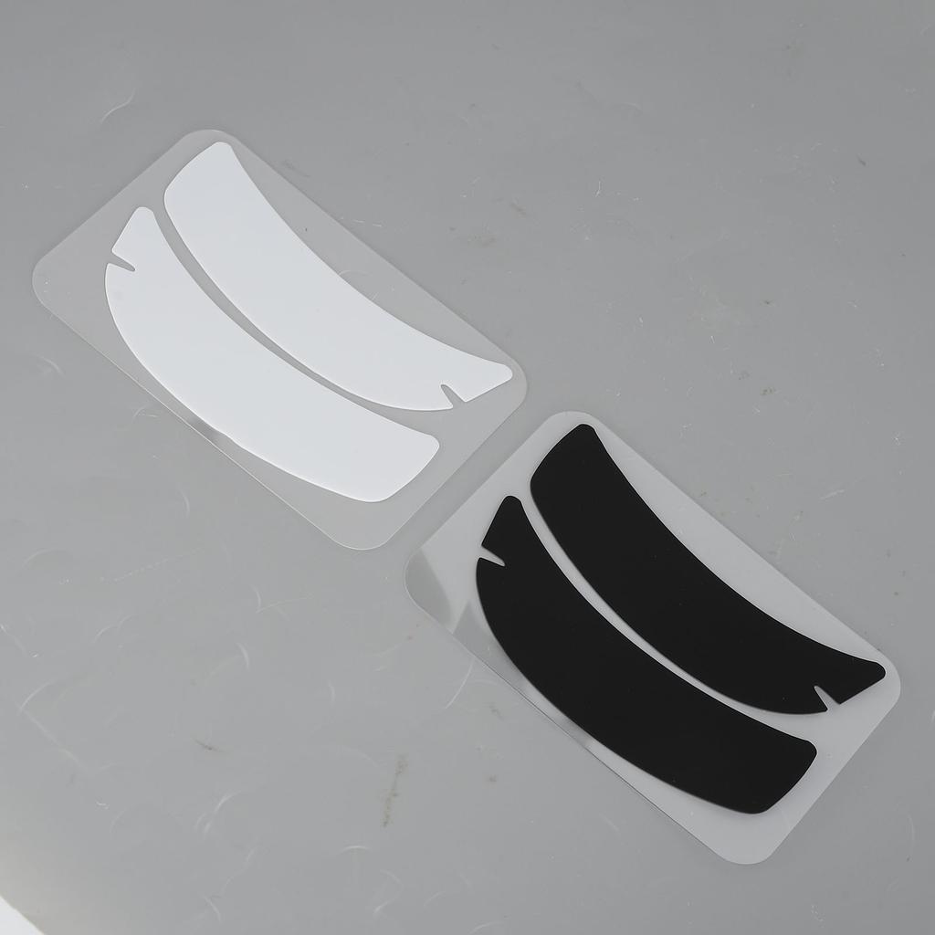 10 Pairs Eyelash Extension Gel Pad Reusable Silicone Lash Extension Gel Pad Notched Black White