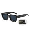 New European and AmericanTrendy Oversized Square Sunglasses for Men and Women Thick Frame Fashion Eyewear