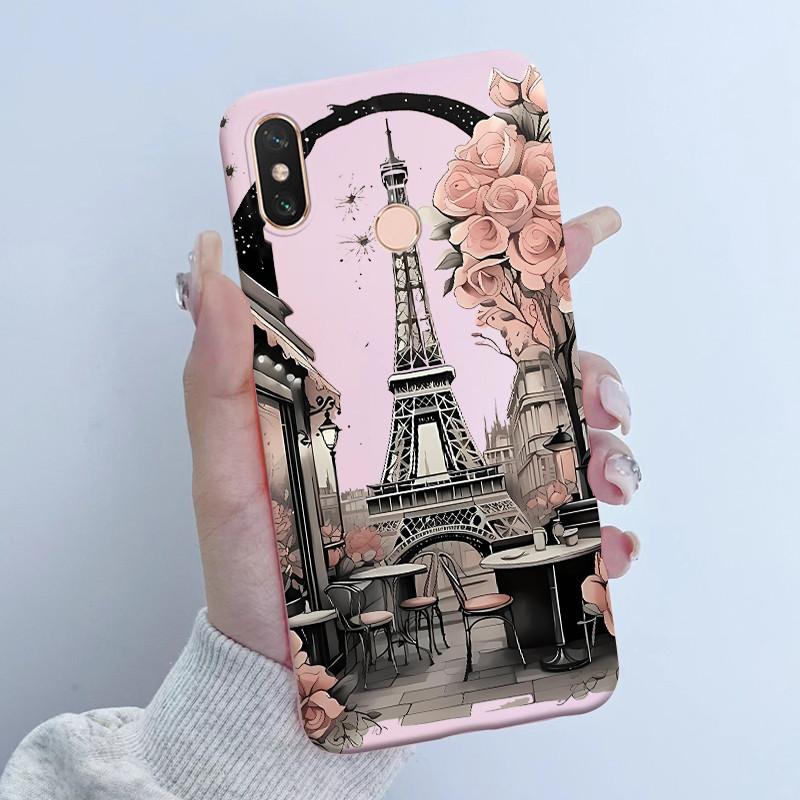 For Xiaomi Mi Max 3 Case Back Cover New design Butterfly Flower Girl Painted Candy Color Soft Silicone Shells For Mi Max3 Capa