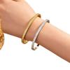 Women's Zircon Starry Titanium Steel Bracelet - Elegant European & American Fashion
