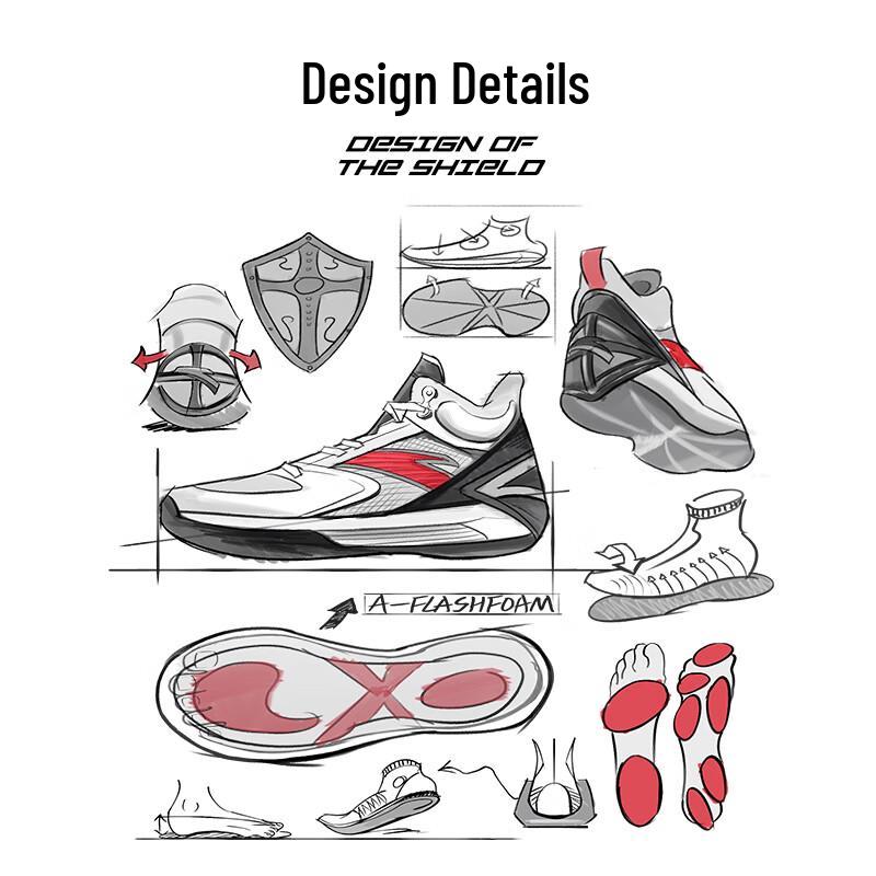 Anta Attack 5 BM Men's Low-Cut Outdoor Basketball Shoes