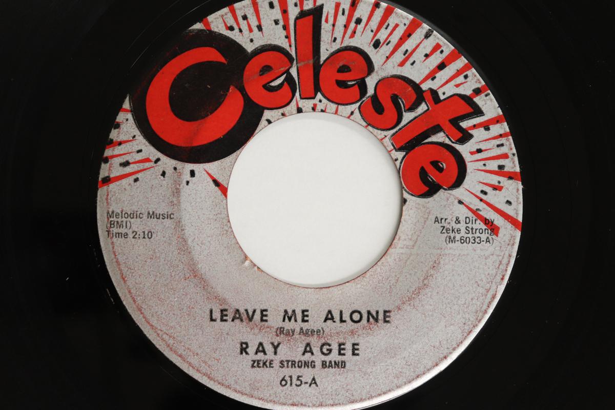 

7-дюймовая пластинка RAY AGEE / ZEKE STRONG BAND - Leave Me Alone / You Messed Up My M 615 CELESTE 1960 US Соул/Фанк Б/У