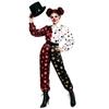 Jumpsuit Halloween Clown Costume Role Playing Dark Circus Costume Harlequin Costume  Adult
