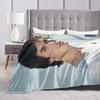 Damon Salvatore The Vampire Diaries Blanket Flannel Print Ian Somerhalder Warm Throw Blanket for Bedding Travel Plush Thin Quilt