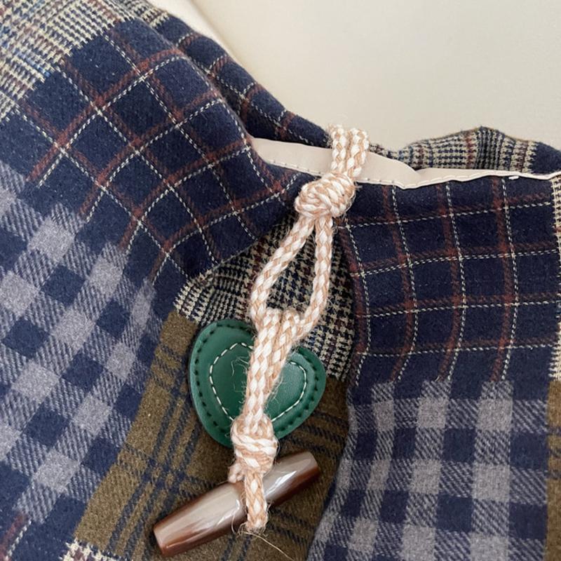 Large Capacity Messenger Bag Casual and Lightweight Plaid Design with Adjustable Shoulder Straps Fashionable Shoulder Bag KTB