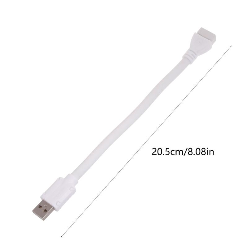 22cm USB Verlängerungskabel 360 Grad Drehbar USB Kabel Praktische Ladelösung für USB Ventilator/USB Nachtlampen