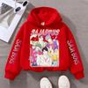 Hoodies Sweatshirts Girls Children's Comfortable Cartoon Printed Sports Shirt Girls' Color Comfortable Casual Hoodie