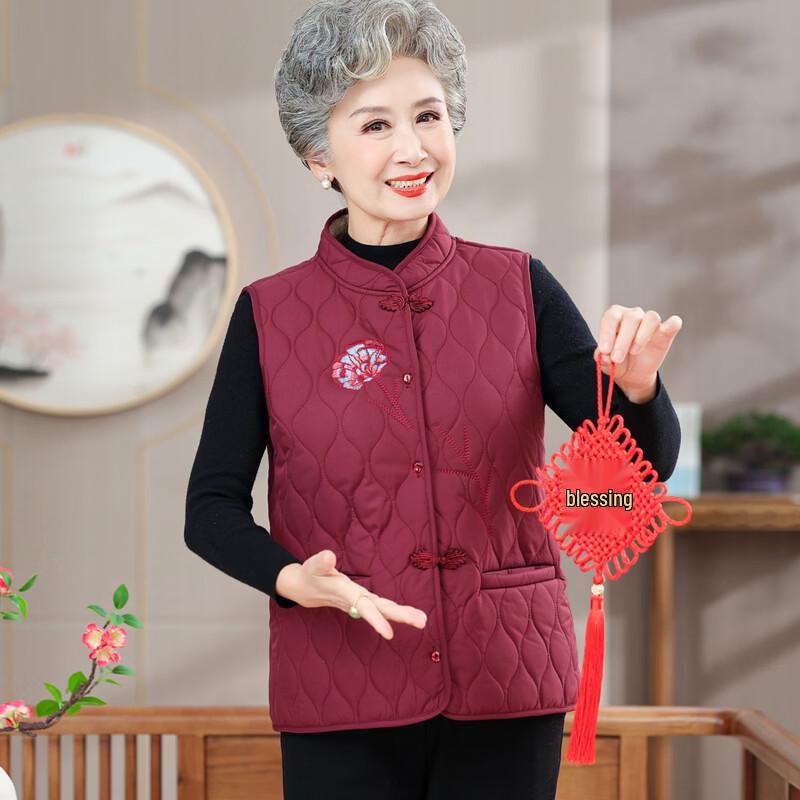 YUZHAOLIN Senior Plus Velvet Winter Vest