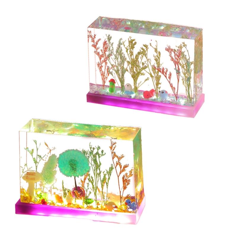 Klar kub hartsform Rektangulär silikonform för epoxiharts Harts konst DIY Bröllopsdag Födelsedagspresent Heminredning