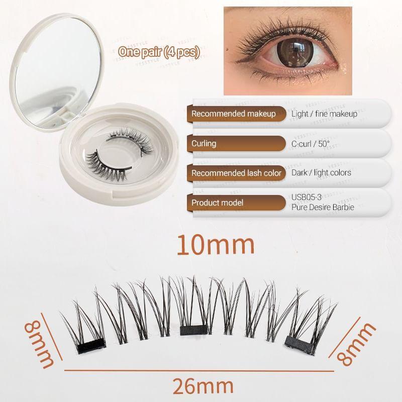 Buttermilk - Volume Crisscross Magnetic False Eyelashes with Applicator Clip