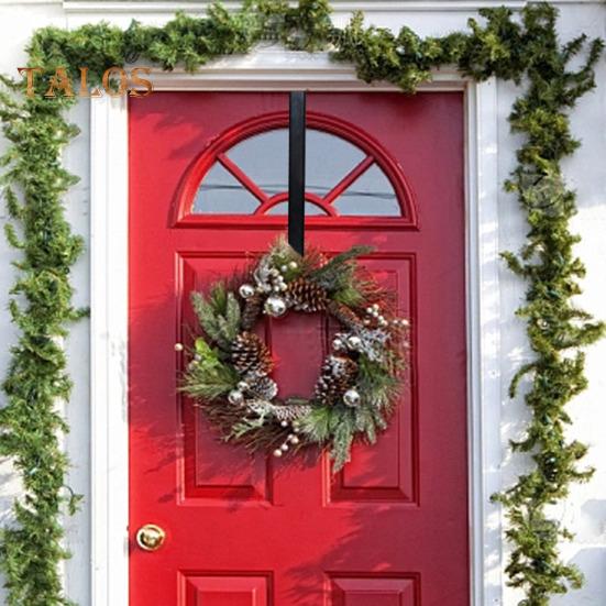 1/2 Stück verstellbarer Weihnachtskranz-Aufhänger, rostfrei, korrosionsbeständig, keine Bohrinstallation, ausziehbarer Türaufhänger, Aufbewahrungshaken