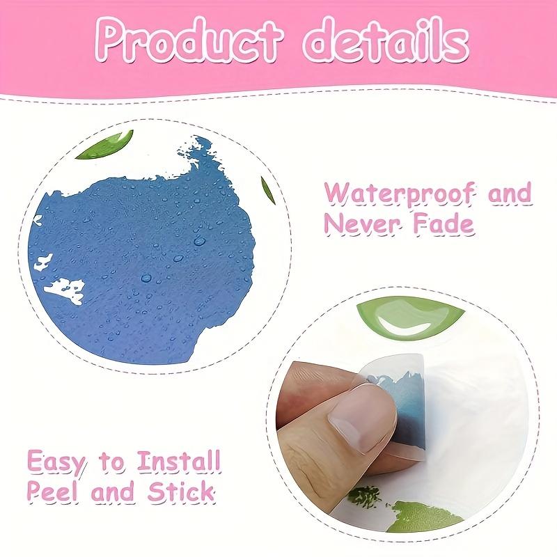 Fantastic Blue Iris Themed Wall Decoration Stickers - 5 Sheets/Set, Reusable Self-Adhesive Simple Watercolor Design For Bedrooms, Bathrooms, Windows