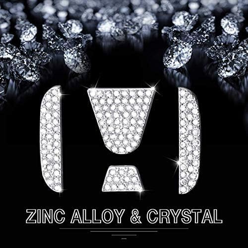 Bling Steering Wheel Logo Cap for Honda DIY Diamond Crystal