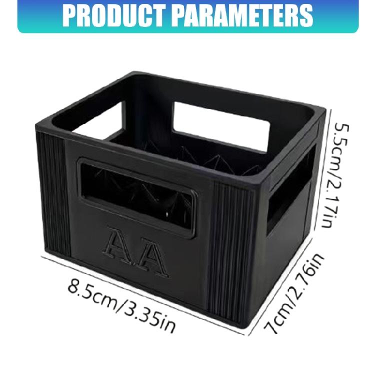 Battery Storage Box Stackable for 20 2A Or 30 3A Batteries with High Capacity and Robust Build