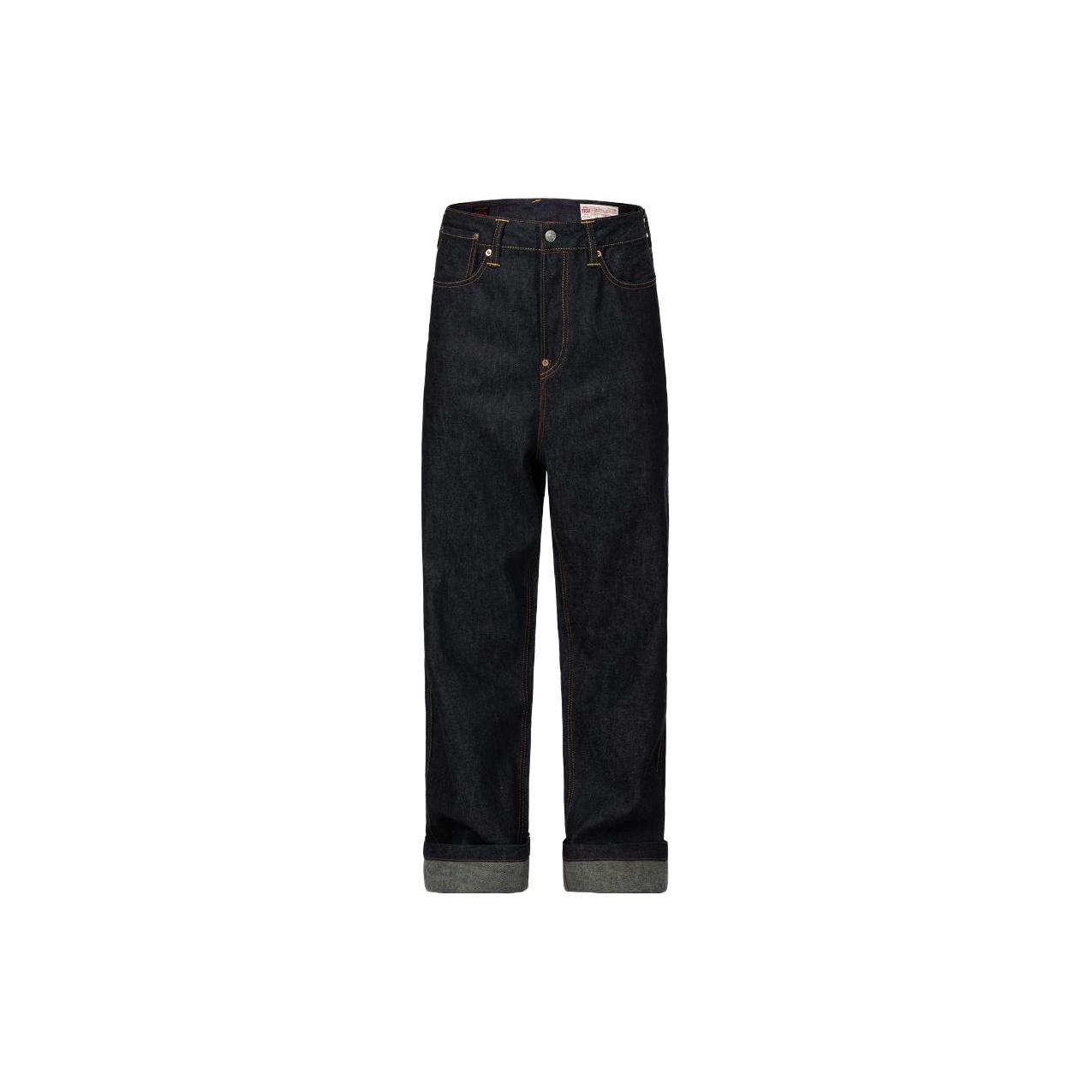 EVISU Jeans Men`s Black Moderate Wide