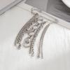 Heart Pearl Bow Brooch Detachable Tassel Fixed Clothes Pin Waist Buckle Button Clasps Trouser Leg Decorative Brooch