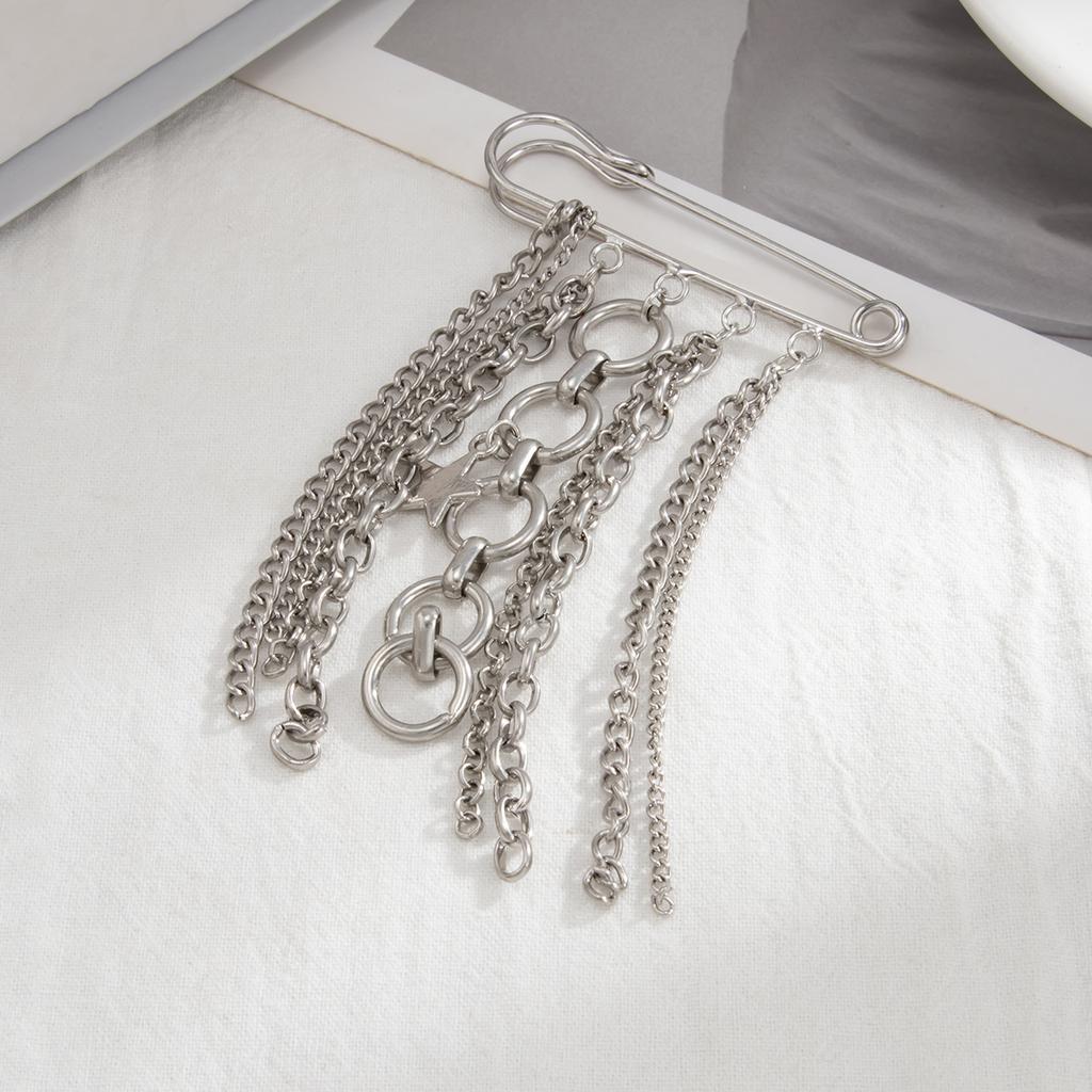 Heart Pearl Bow Brooch Detachable Tassel Fixed Clothes Pin Waist Buckle Button Clasps Trouser Leg Decorative Brooch