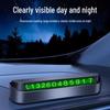 Temporary Glow Parking Phone Number Plate for Cars - Creative Interior Ornament