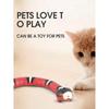 Realistic Snake Toy USB Charging Smart Sensing Obstacle Avoidance Glowing Eyes Interactive Toys For Cats Flexible Moving Body Remote Control Prank