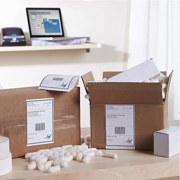 Etiqueteuse - leyf - dymoxl2 - 220 étiquettes par rouleau - impression thermique directe - résistantes à l'eau