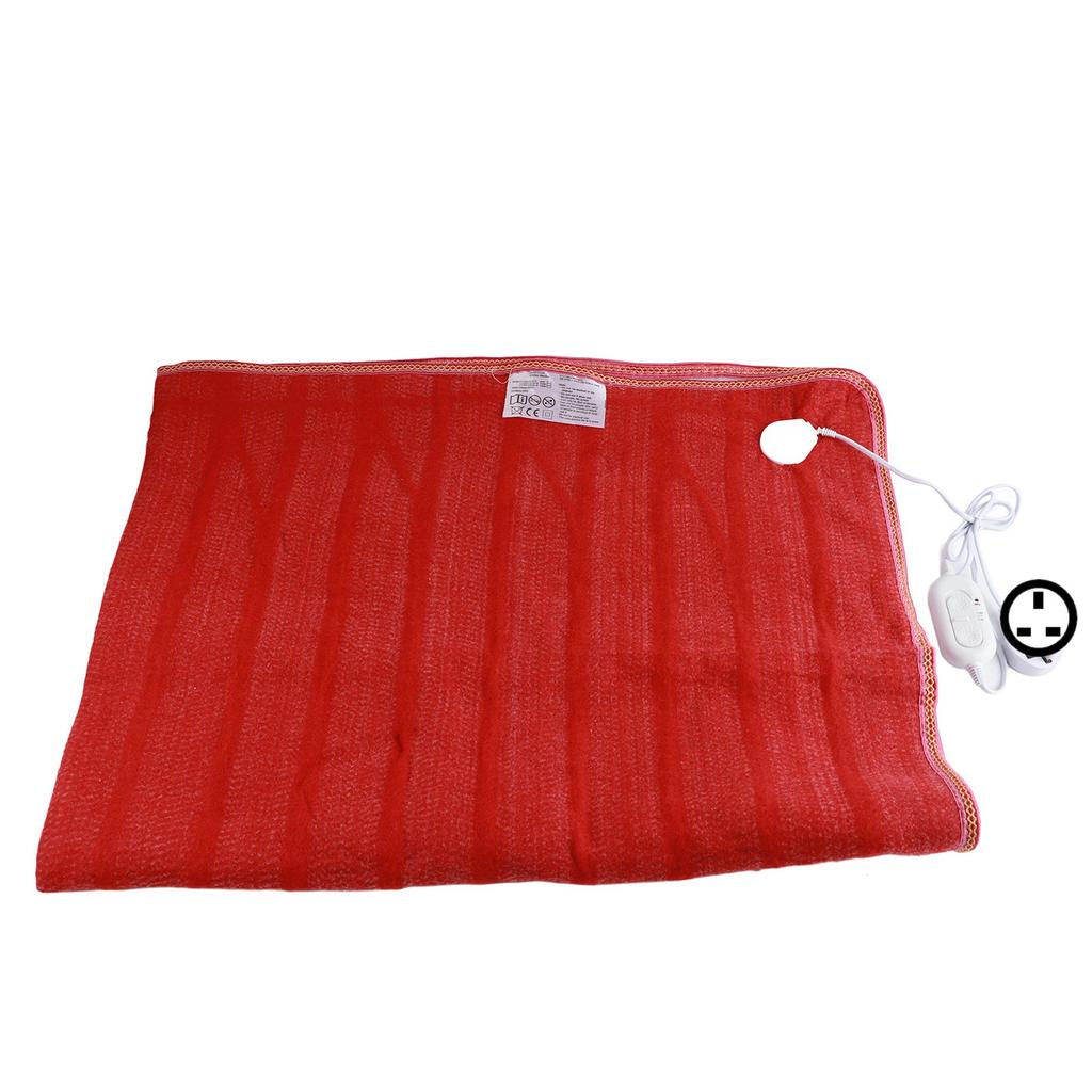Electric Heating Blanket Relieve Muscle Soreness Keep Warm Heated Pads for Winter Use Red