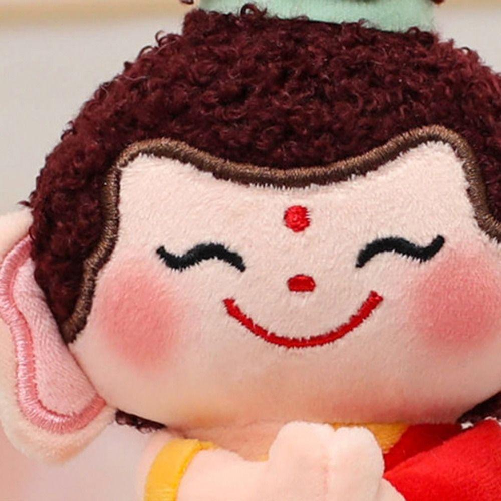 Yuchi Gong Chinese God Dolls Pendant Guanyin Plush God of Longevity Pendant  Backpack Decor