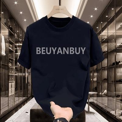 Hot 2026 Americanstyle Highend Shortsleeved Tshirt Mens and Womens Roundneck Simple and Casual Summer Pure Cotton
