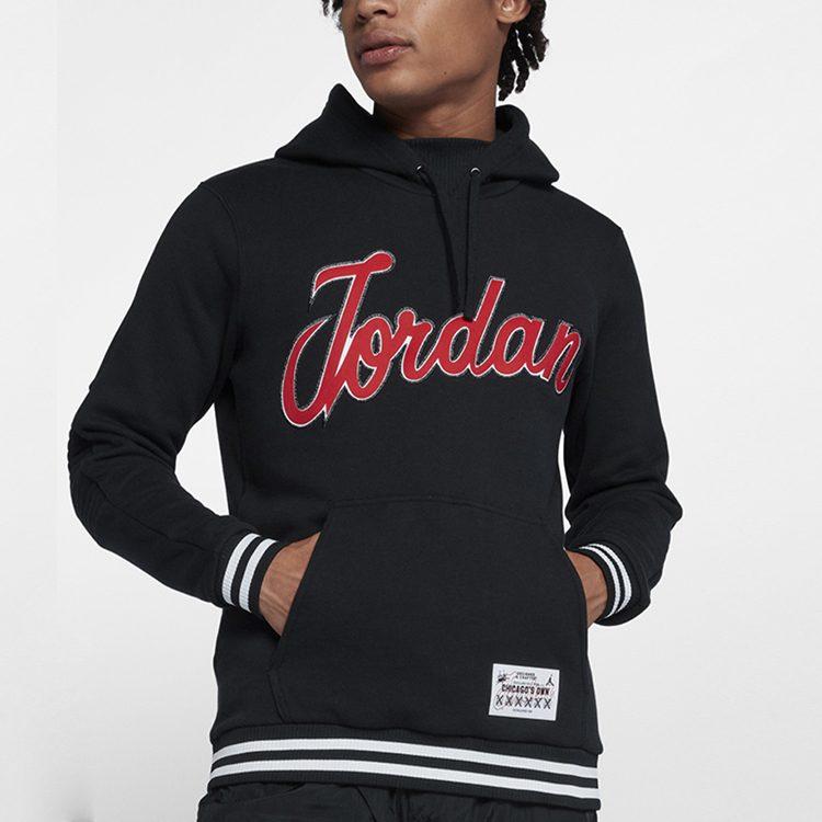 Jordan Sweatshirts Men's Black Hooded Moderate Regular BQ5181-010