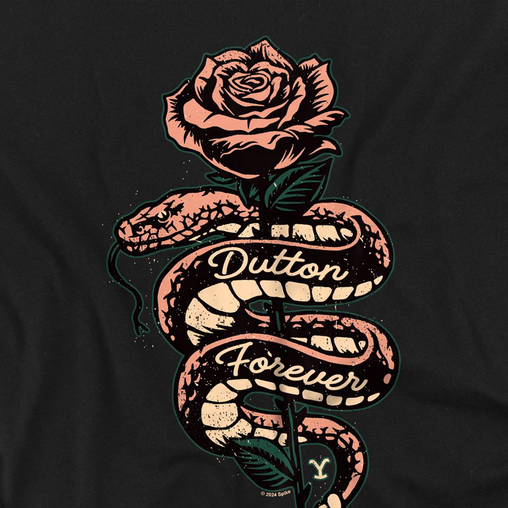 Yellowstone Unisex Adult Beth Dutton Snake Rose T-Shirt