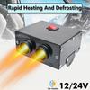 12V/24V Schnellheizlüfter Enteisungs- und Entnebelungsgerät mit 500W Hoher Leistung Geeignet für Auto-Windschutzscheiben und Winter