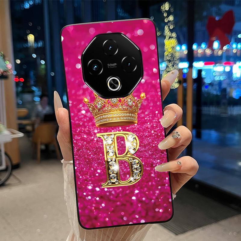

Shockproof Case For Umidigi G100 Pro/G100 5G Soft Silicone Black Casing Trendy Lucky Letter Crown Pattern Candy Couple Shell Umidigi G100 Pro
