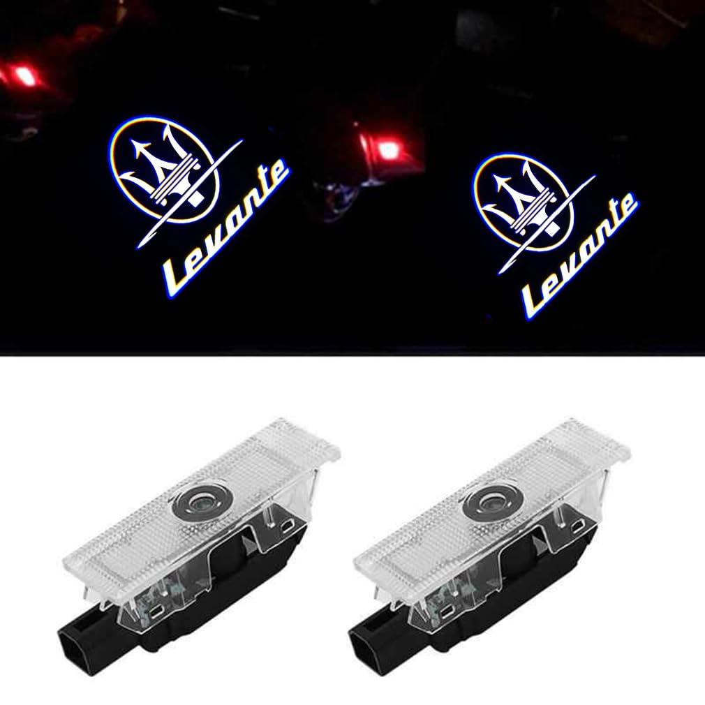 Courtesy Lamp, Laser Logo Light, Door Welcome Light, LED Logo Projection, Courtesy Light, Maserati, Compatible with Ghibli &