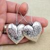 1 Pair of Stylish Heart Earrings, Vintage Fashion, Creative Design