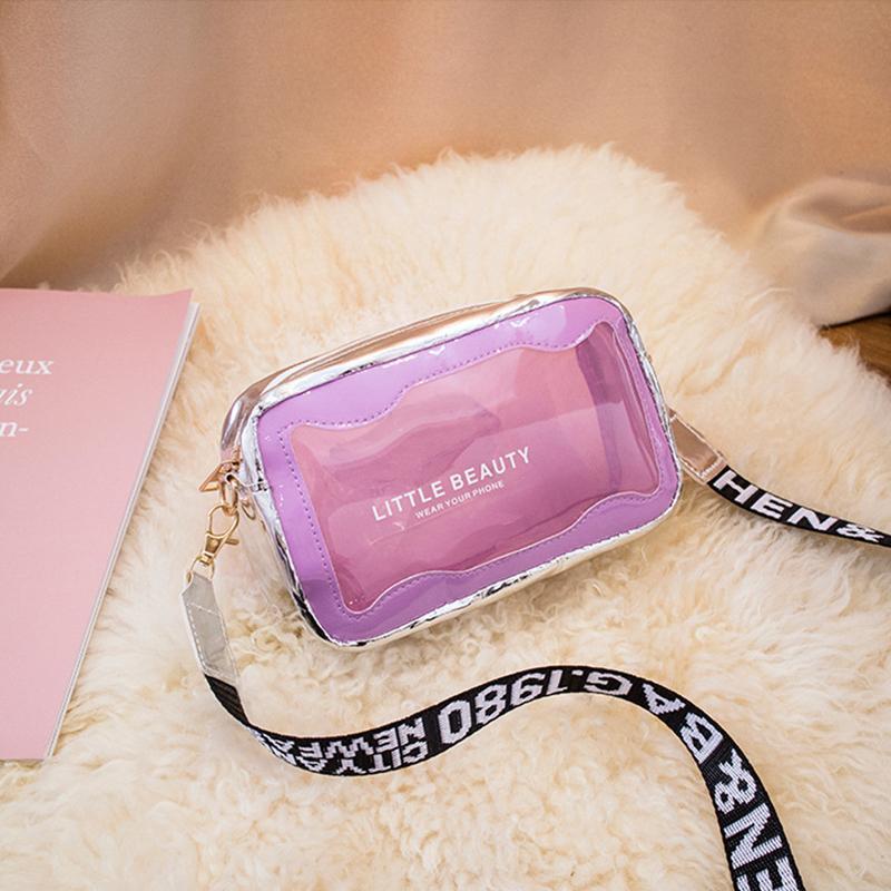 Summer Transparent Jelly Bag Trend Women'S Clear Pvc Crossbody Bag Ladies Shoulder Bag Messenger Beach Bag