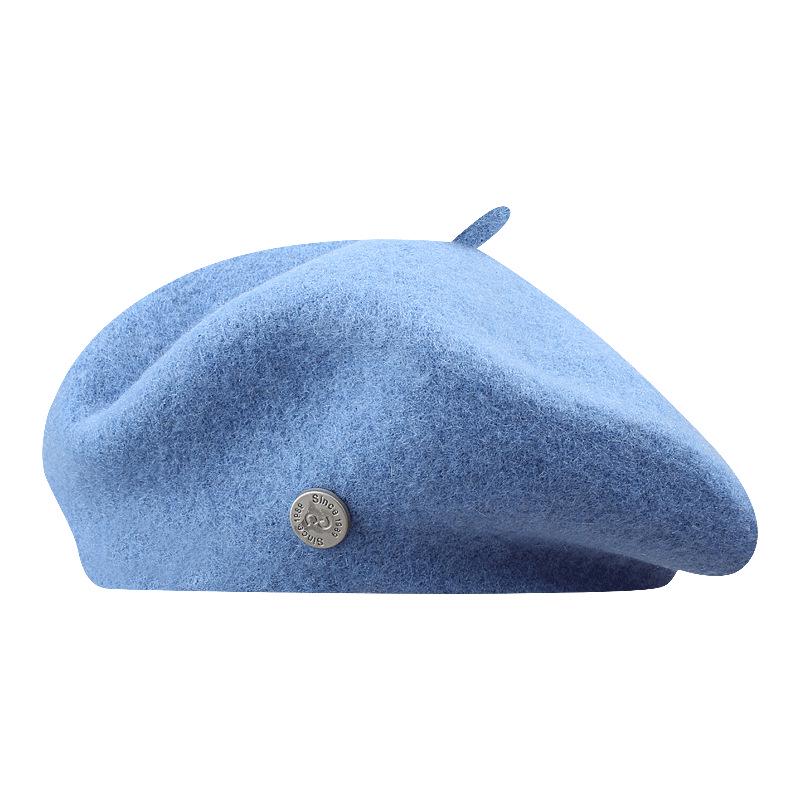 Schicke Wollberet im Duftstil für Damen - Vielseitige Malerhut für Herbst/Winter mit Retro-Flair.